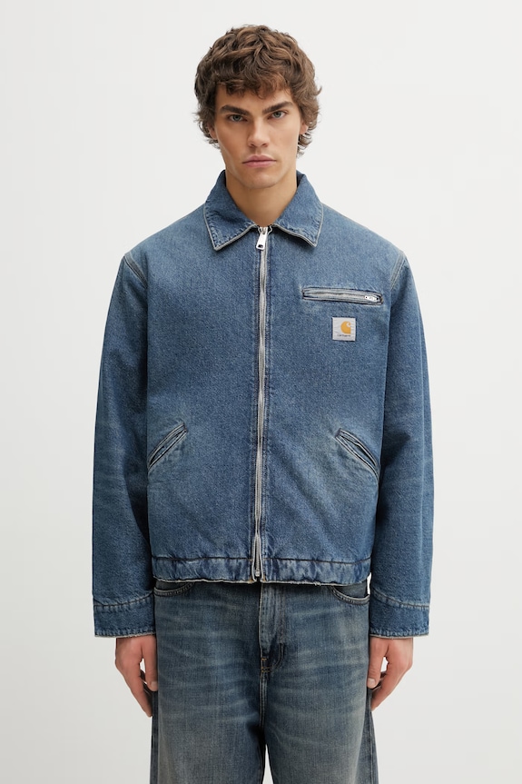 Carhartt WIP OG Detroit Jacket bunda džínová pánská modrá I036259.01B7