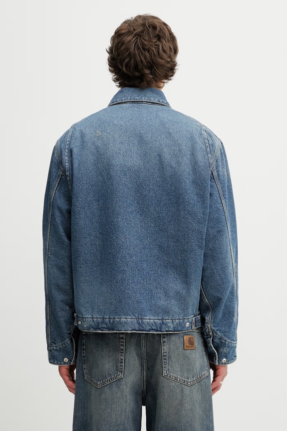 Oblečení Carhartt WIP OG Detroit Jacket bunda džínová pánská I036259.01B7 modrá