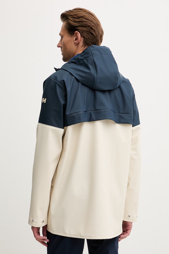 Oblečenie Helly Hansen trekingová bunda pánska MOSS BLOCK 54589 béžová