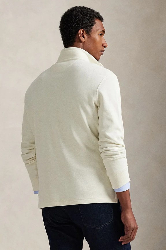 Бавовняний светр Polo Ralph Lauren 40/1 DBL KNIT JACQ 710P07411004 бежевий SS26