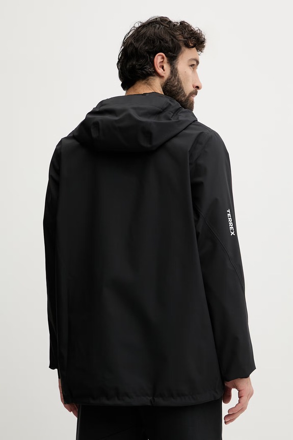 Oblečenie adidas TERREX trekingová bunda pánska JY4118 čierna