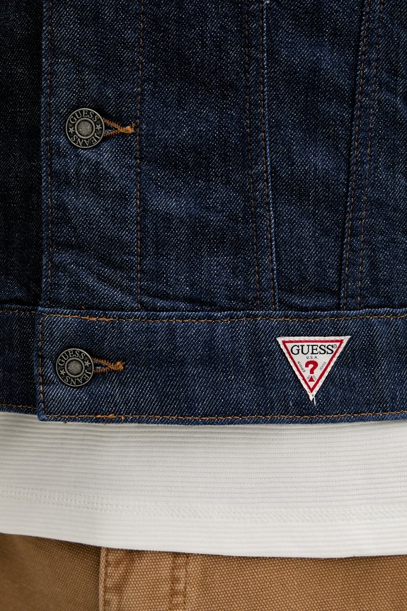 Τζιν μπουφάν Guess Jeans M6RN33.D002G σκούρο μπλε
