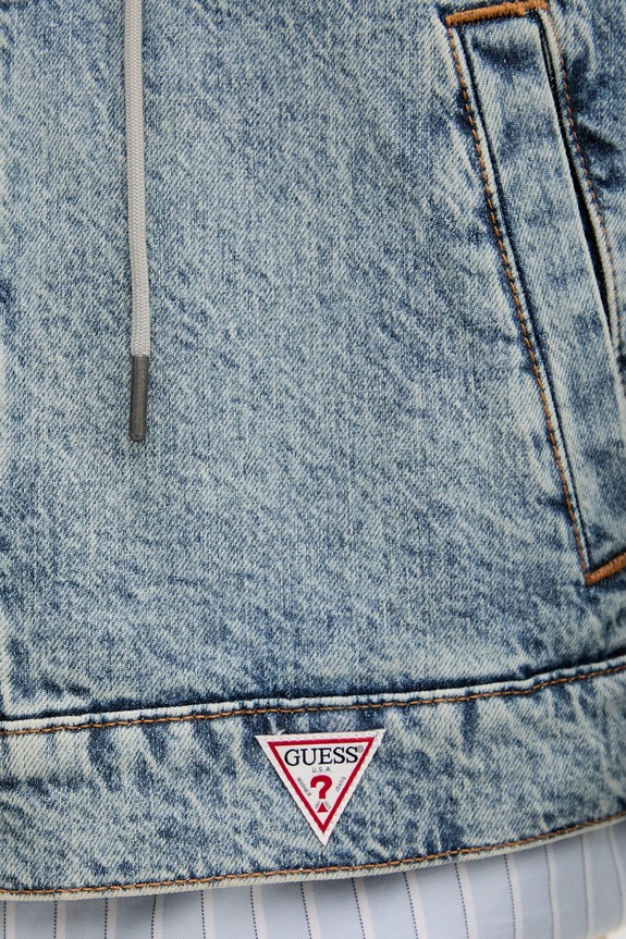 Guess Jeans kurtka męska jeansowa M6RN67.D5M5O niebieski