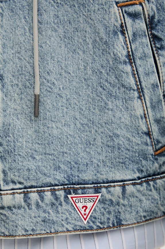 Guess Jeans kurtka męska jeansowa M6RN67.D5M5O niebieski