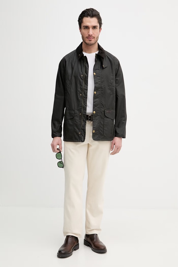 Barbour Stratford bunda pánska MWX2540 zelená SS26