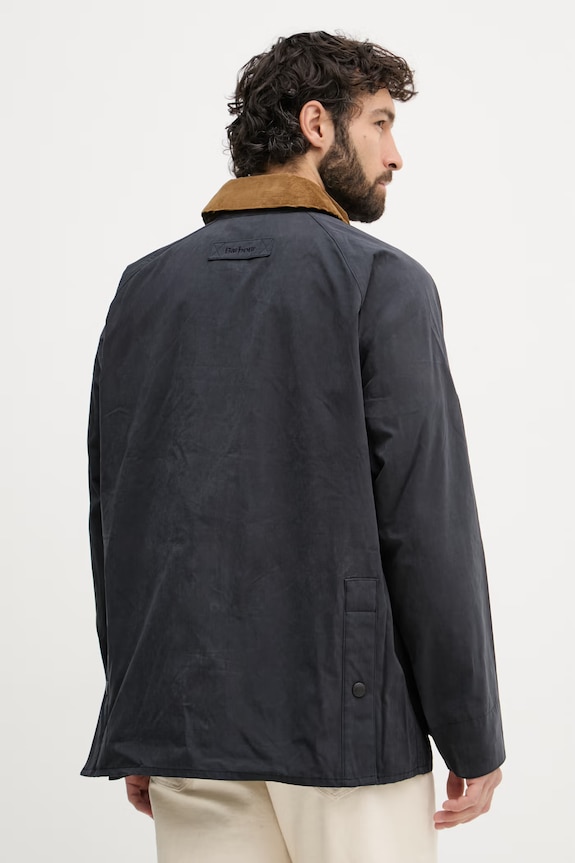 Ρούχα Barbour μεταβατικό μπουφάν ανδρικό με βαμβάκι Bedale MCA1091 σκούρο μπλε