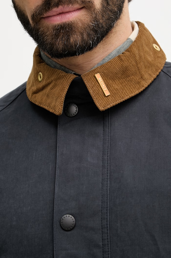 Barbour μεταβατικό μπουφάν ανδρικό με βαμβάκι Bedale MCA1091 σκούρο μπλε