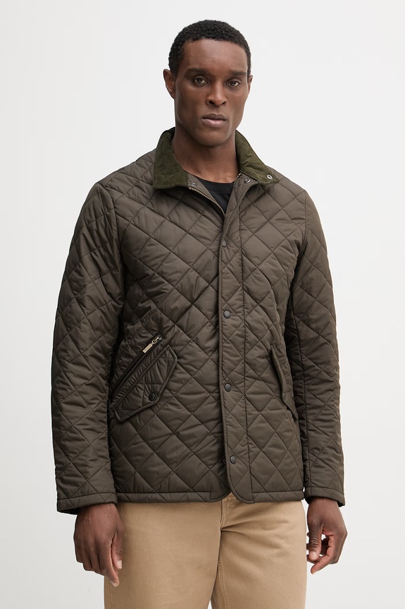 Куртка Barbour Chelsea злегка утеплена зелений MQU0006