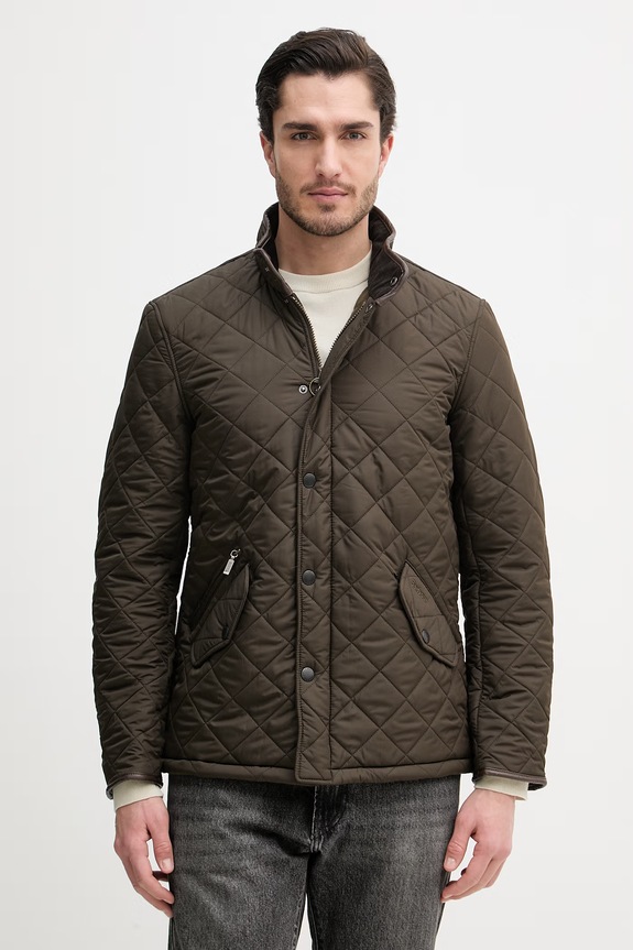 Barbour geacă Powell cu captuseala verde MQU0281