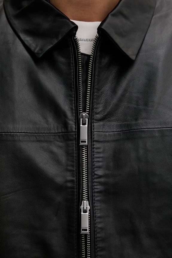 Calvin Klein férfi bőrkabát LV04LF423G fekete