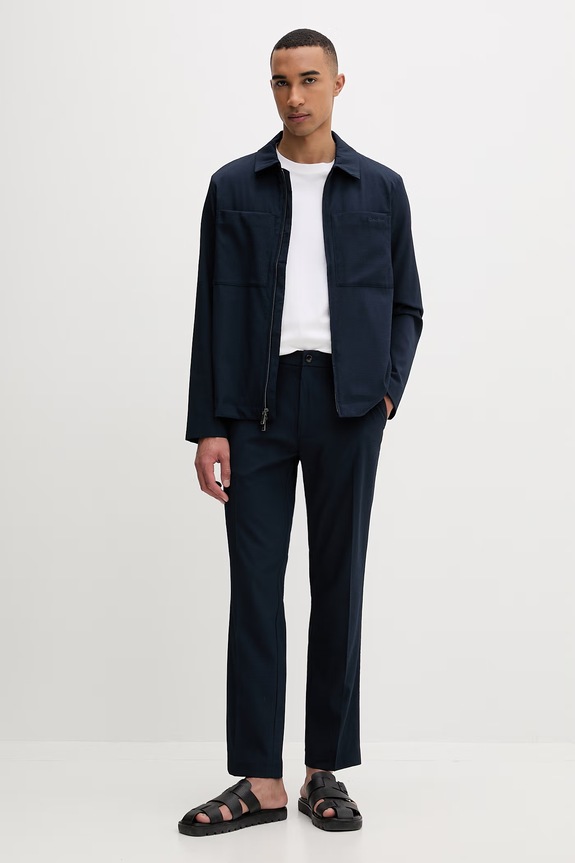 Calvin Klein jachetă scurtă pentru bărbați LV04LF424G bleumarin SS26