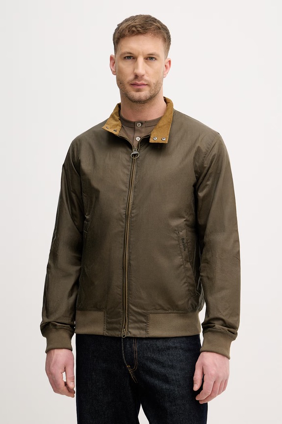 Barbour geacă de tranziție pentru bărbați, din bumbac verde MWX1350