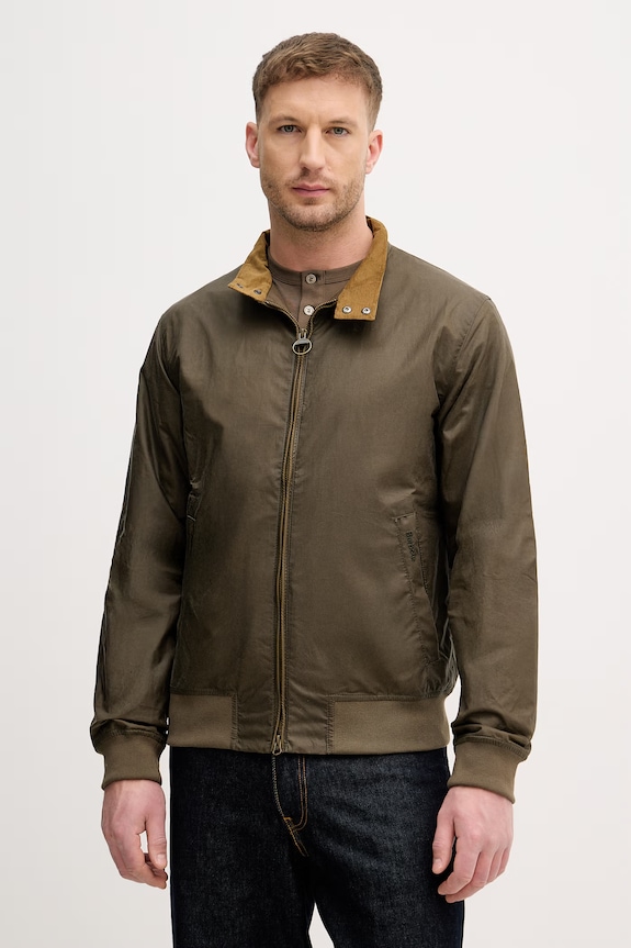Barbour geacă de tranziție pentru bărbați, din bumbac verde MWX1350