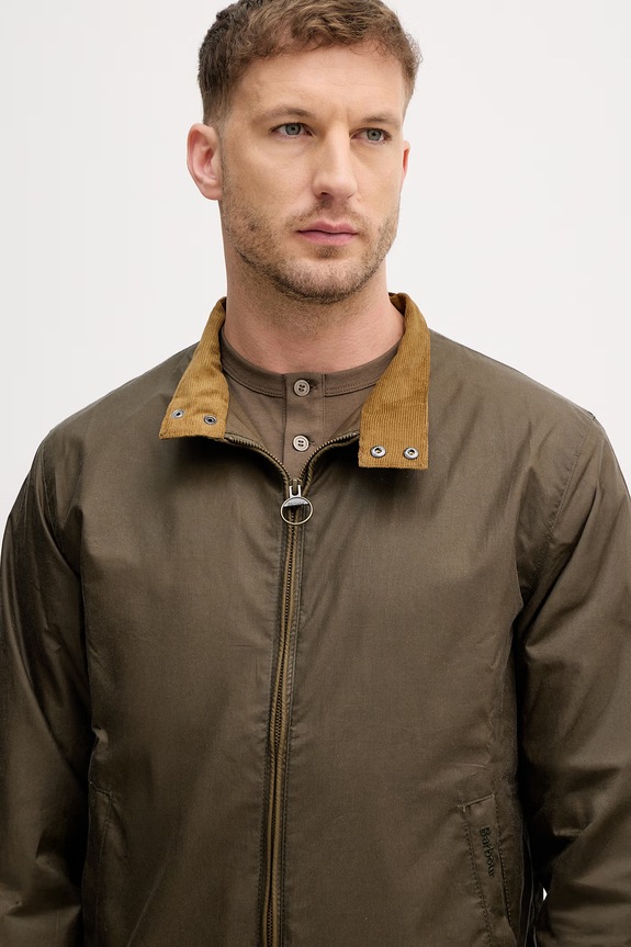 Barbour geacă de tranziție pentru bărbați, din bumbac verde MWX1350