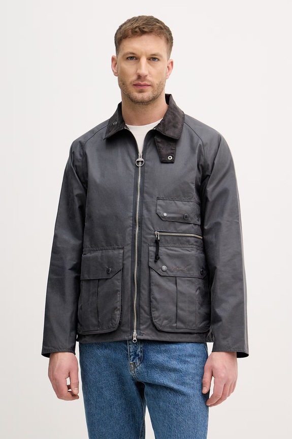 Barbour geacă de tranziție pentru bărbați, din bumbac gri MWX2536