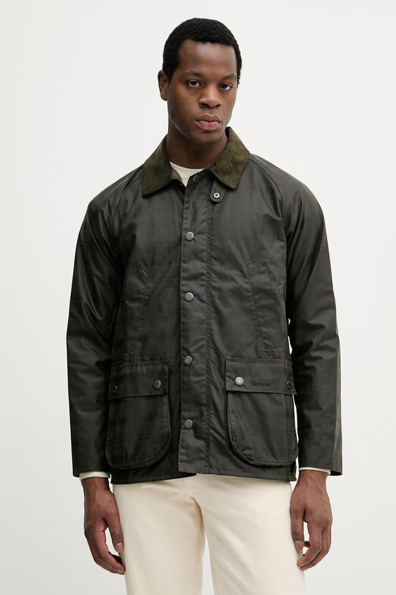 Barbour jachetă de bumbac cu captuseala verde MWX2546