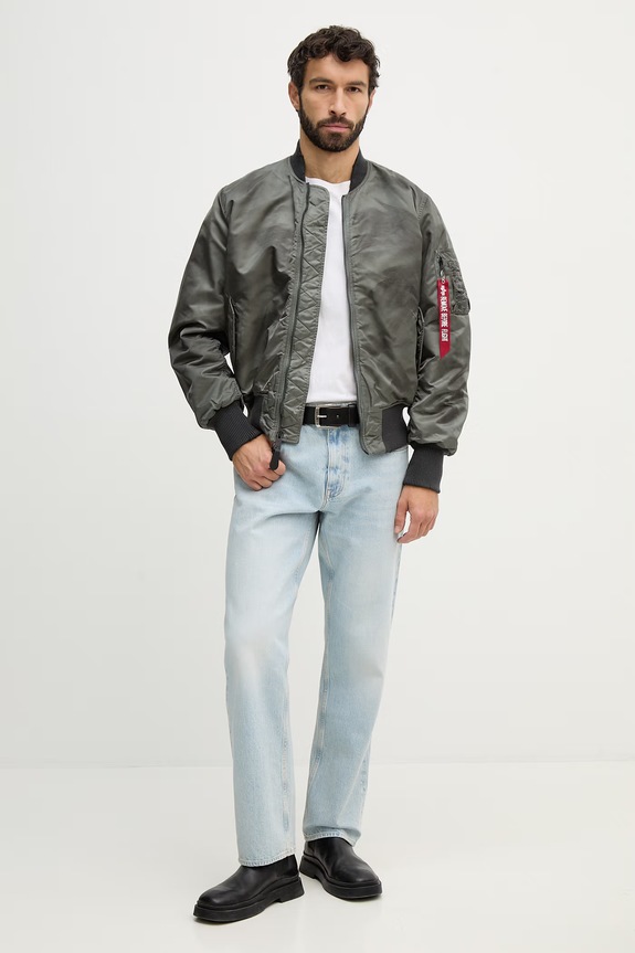 Alpha Industries bomber jacket MA-1 Distressed 258128 green SS26