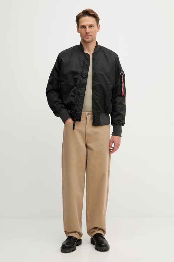 Alpha Industries bomber jacket MA-1 Distressed 258128 black SS26