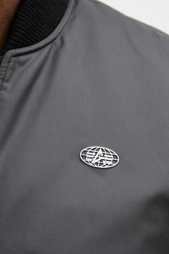 Bunda Alpha Industries World Logo MA-1 266102 sivá