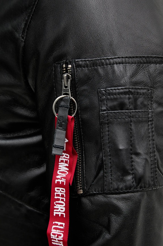 Alpha Industries bőrdzseki CWU-45/P Leather 266106 fekete