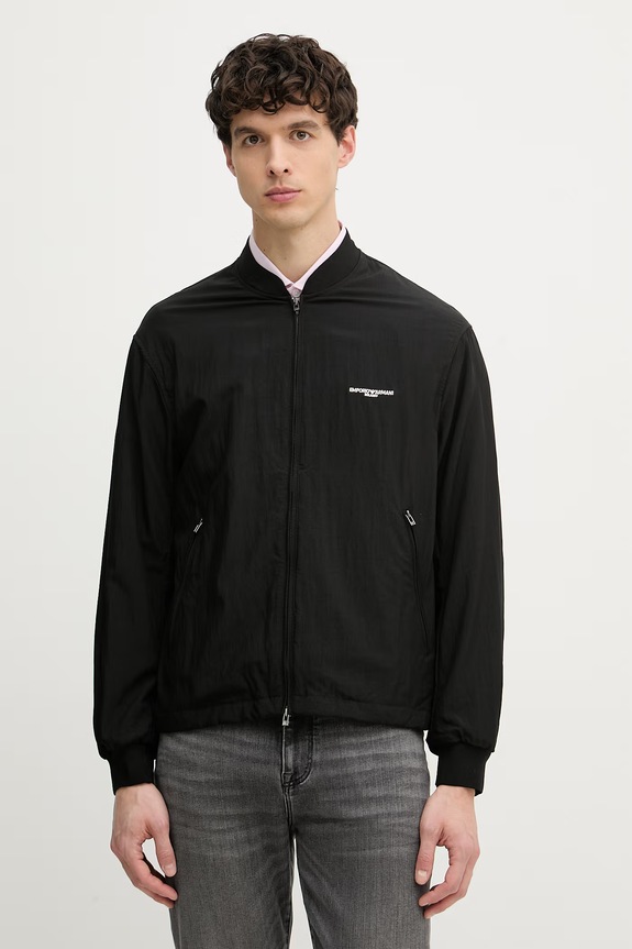 Emporio Armani geacă de tranziție pentru bărbați negru EM005899.AF25748