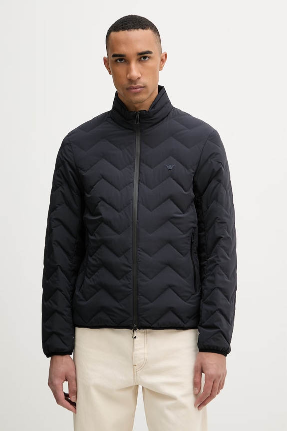 Emporio Armani geacă cu puf pentru bărbați bleumarin EM004947.AF18499