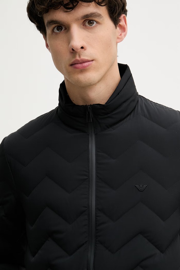 Emporio Armani geacă cu puf pentru bărbați negru EM004947.AF18499