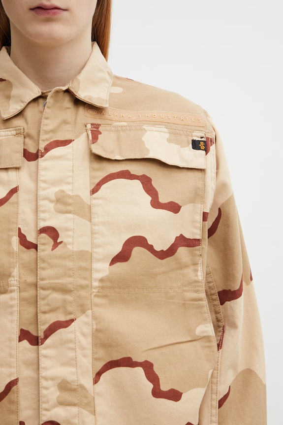 Alpha Industries Chore krótka kurtka bawełniana męska beżowy 266105C