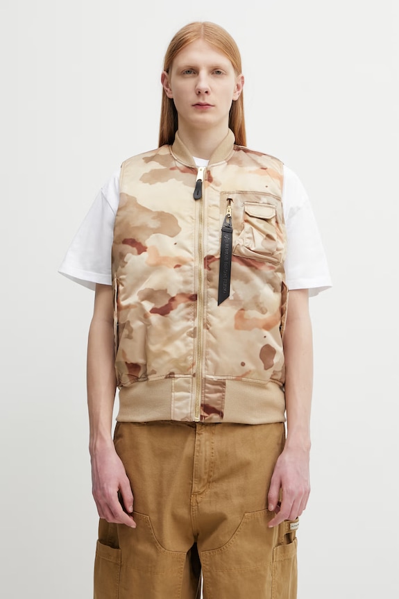 Alpha Industries MA-1 Men's sleeveless jacket beige 758102C