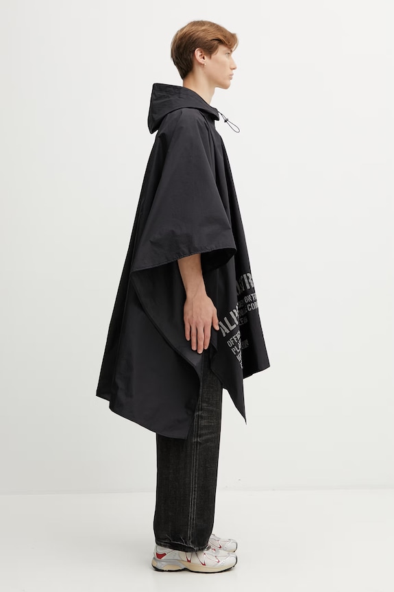 Alpha Industries Packable Rain Cape kurtka przeciwdeszczowa męska czarny 266117