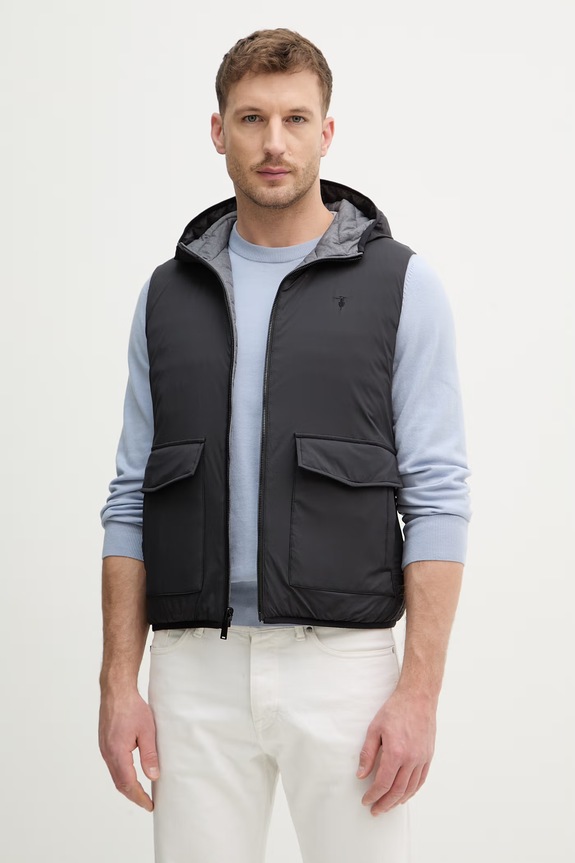Γιλέκο δύο όψεων Trussardi άλλο γκρί F019M000028N
