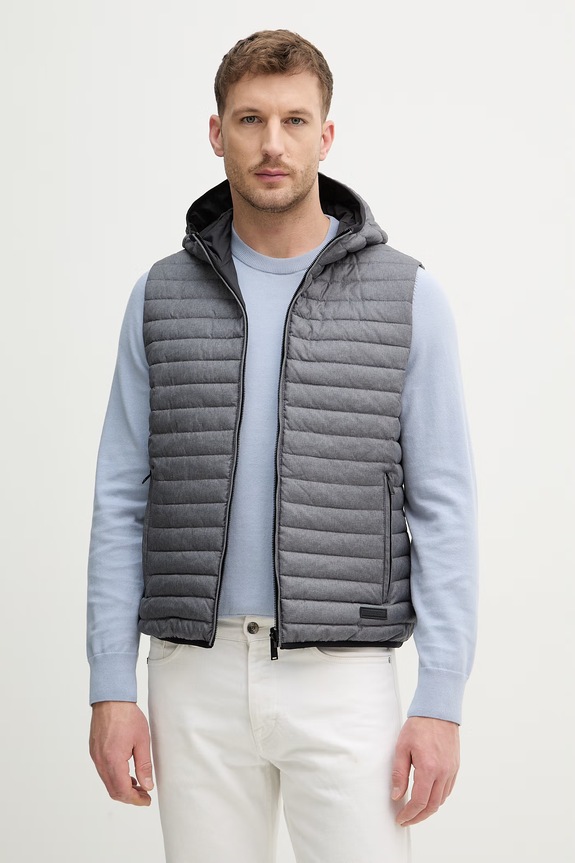 Γιλέκο δύο όψεων Trussardi F019M000028N γκρί SS26