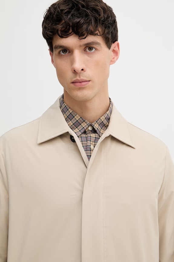 Trussardi płaszcz męski beżowy R011M000029N