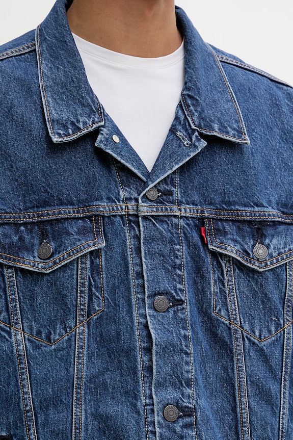 Levi's μπουφάν ανδρικό ντένιμ THE TRUCKER JACKET 72334.0772 μπλε