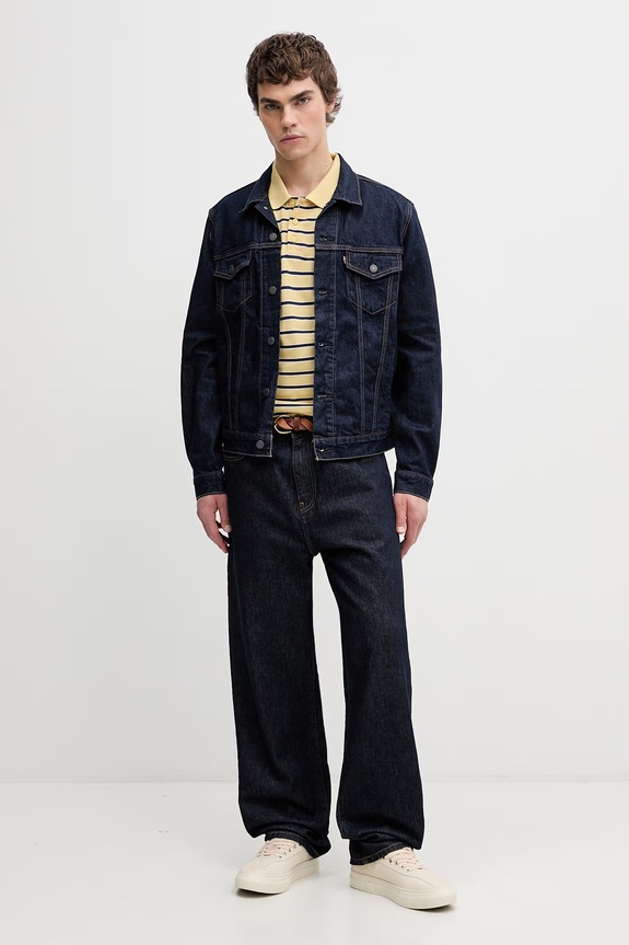 Levi's kurtka jeansowa męska THE TRUCKER JACKET 72334.0791 granatowy SS26