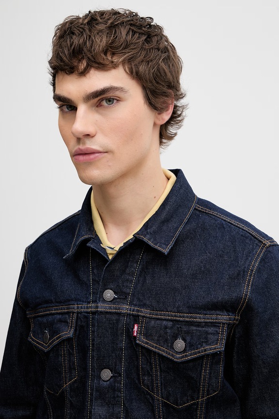 Levi's kurtka jeansowa męska THE TRUCKER JACKET granatowy 72334.0791