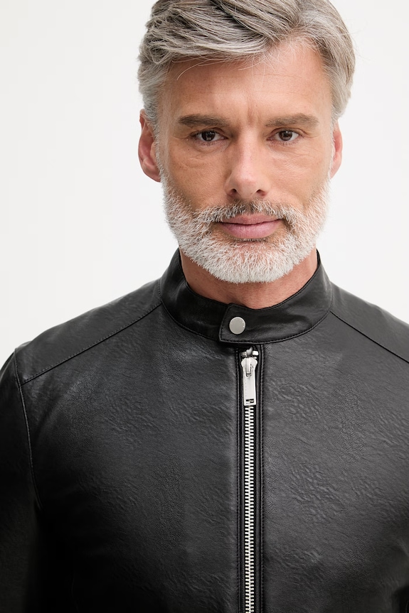 Sisley jachetă scurtă bărbați negru 21DYSN03P.100