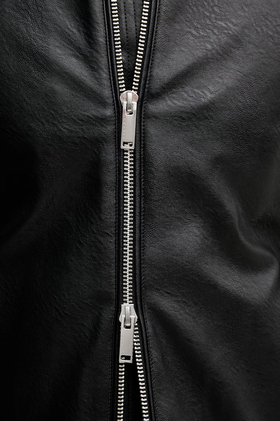 Sisley jachetă scurtă bărbați 21DYSN03P.100 negru