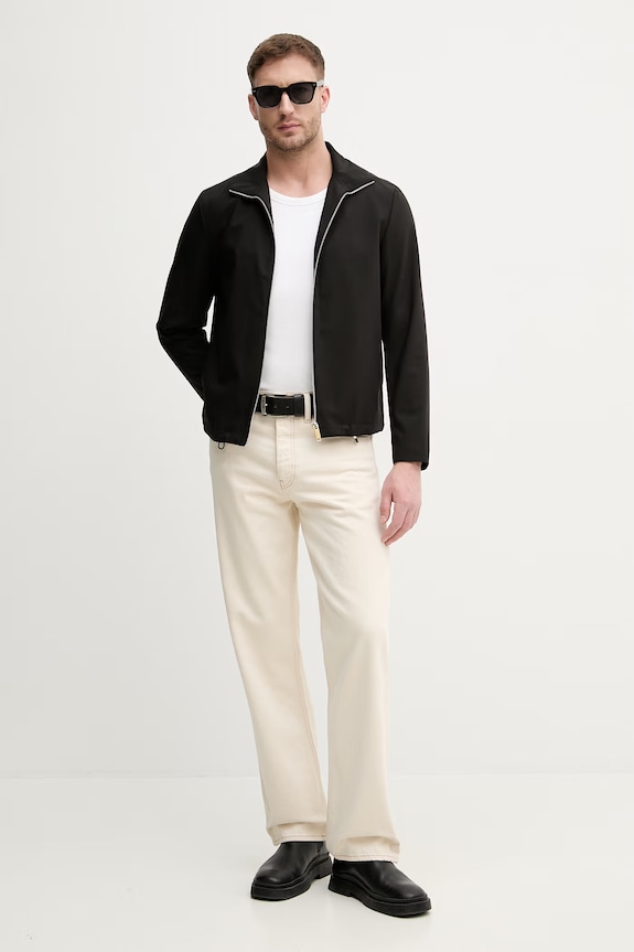 Sisley krótka kurtka męska 29B3SN04F czarny SS26