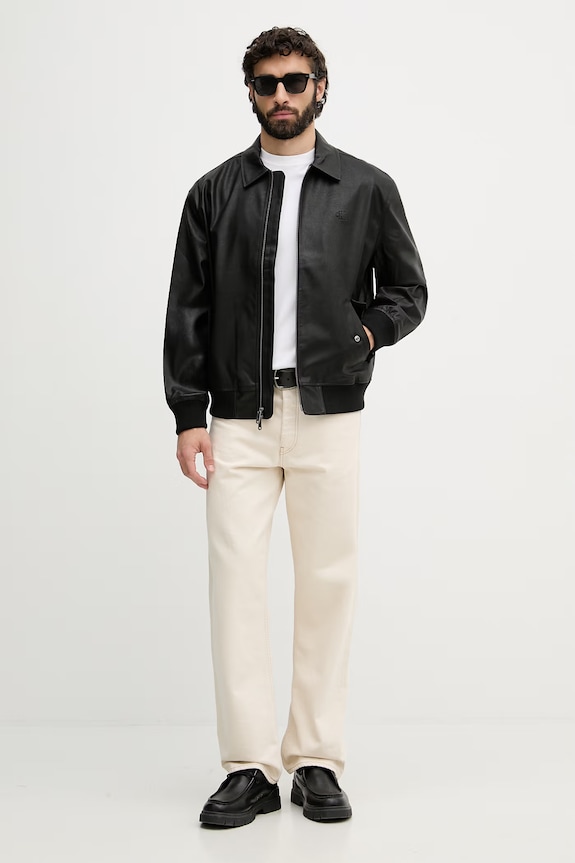 Calvin Klein Jeans prechodná bunda pánska LV04RF403G čierna SS26