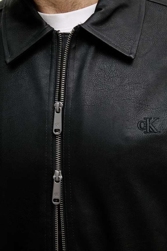 Calvin Klein Jeans prechodná bunda pánska LV04RF403G čierna
