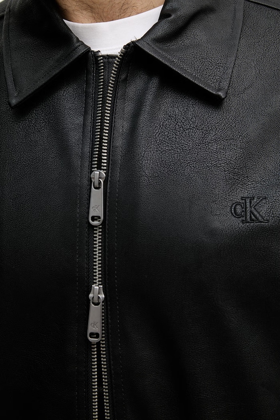 Calvin Klein Jeans prechodná bunda pánska LV04RF403G čierna