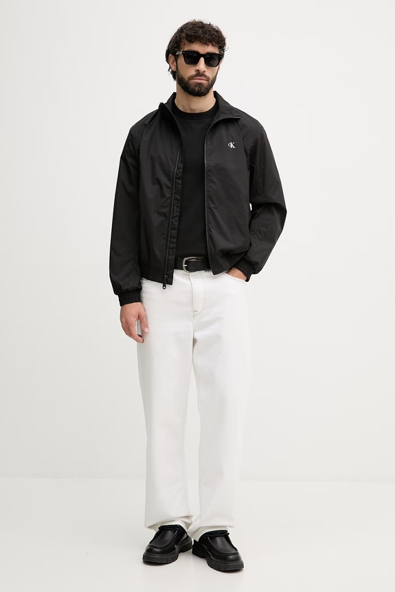 Calvin Klein Jeans prechodná bunda pánska LV04RF520G čierna SS26