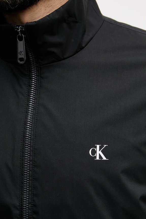 Calvin Klein Jeans prechodná bunda pánska LV04RF520G čierna