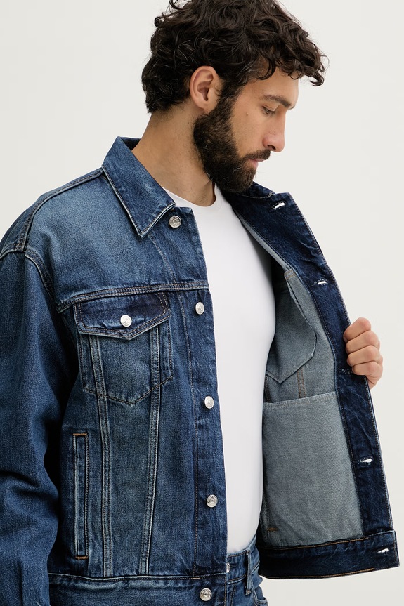 Calvin Klein Jeans traper jakna za muškarce od pamuka LV04RF705G