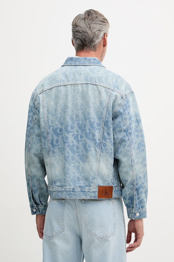 Odjeća Calvin Klein Jeans prijelazna jakna muška traper LV04RG764G plava