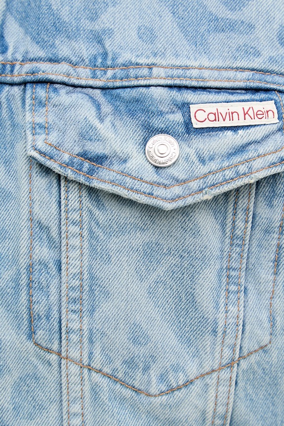 Calvin Klein Jeans prijelazna jakna muška traper LV04RG764G plava