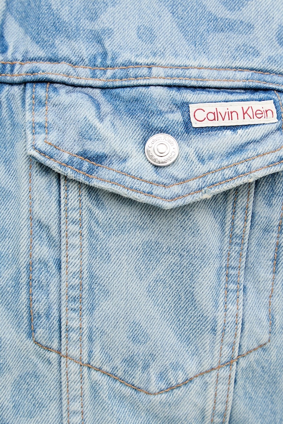 Calvin Klein Jeans prijelazna jakna muška traper LV04RG764G plava