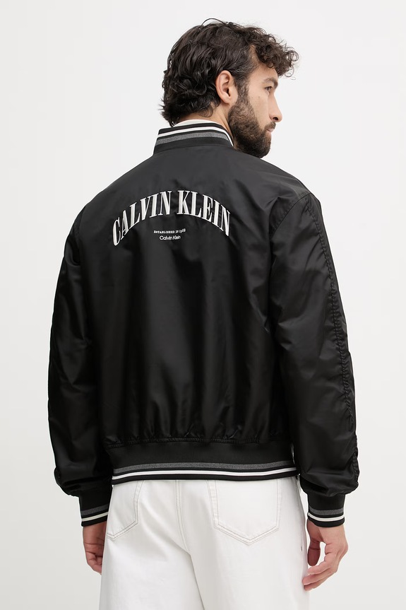 Ruházat Calvin Klein Jeans Bomber dzseki férfi LV04RF510G fekete