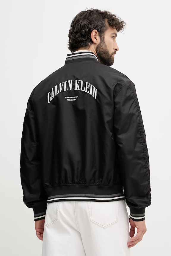 Ruházat Calvin Klein Jeans Bomber dzseki férfi LV04RF510G fekete